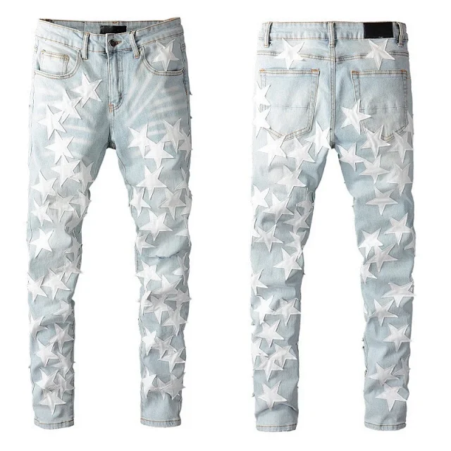 AMIRI Jeans Skinny with Star Appliqués product detail image 3