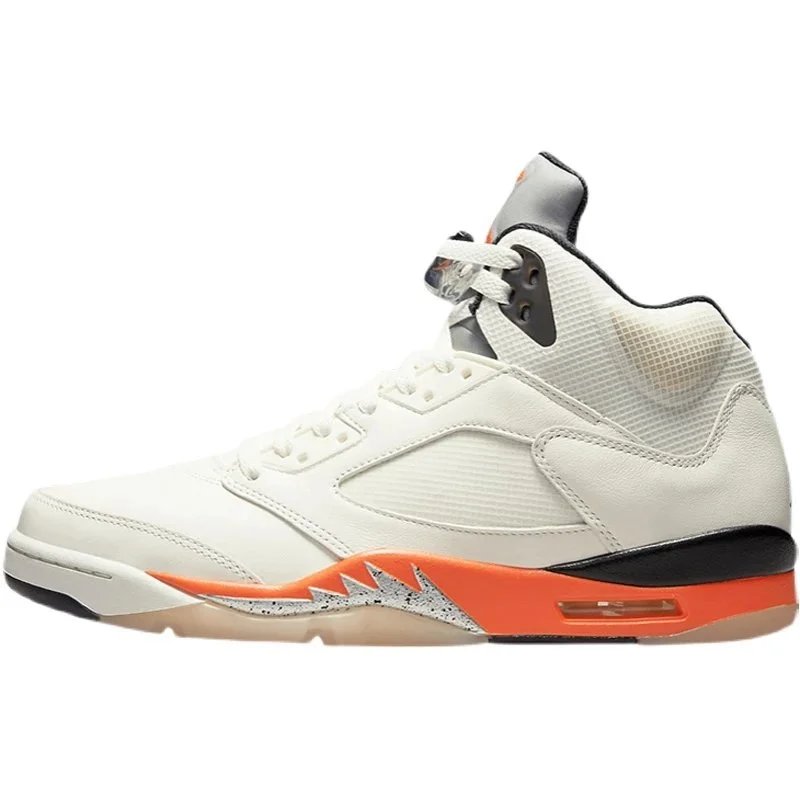 AJ5 White Orange