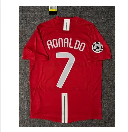 Manchester United Ronaldo #7 Red UEFA Champions League Jersey - 1