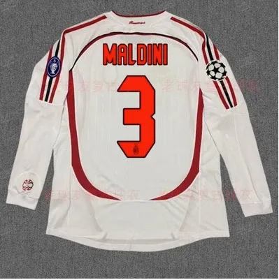 AC Milan Maldini #3 Away Jersey White - 1
