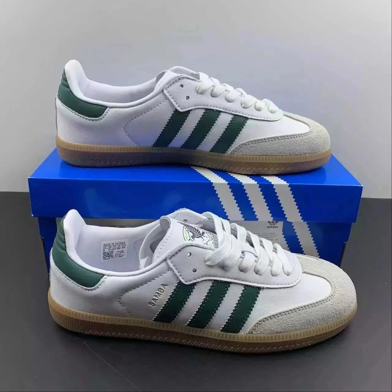Adidas Originals Gazelle Indoor Green and Aqua Sneakers - 15
