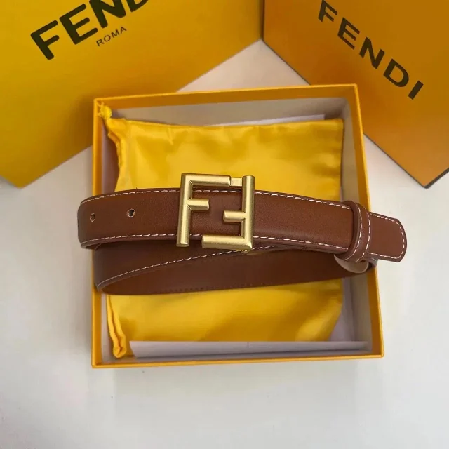 Fendi Belts FF Logo Buckle Belt with Jacquard Pattern product detail image 11