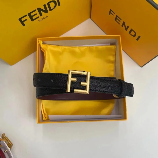 Fendi Belts FF Logo Buckle Belt with Jacquard Pattern product detail image 12