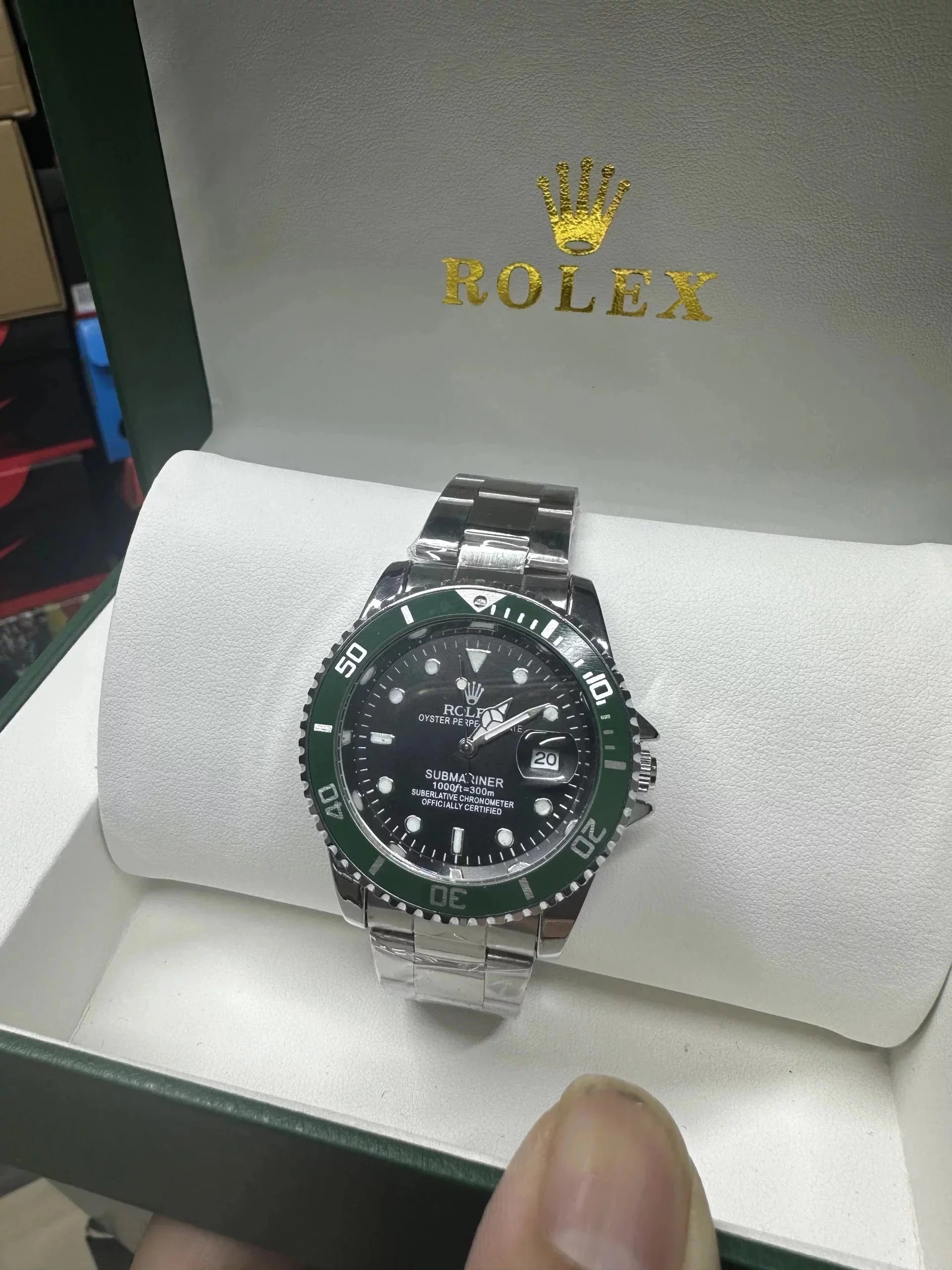 Rolex Submariner Black Dial Steel Watch - 3