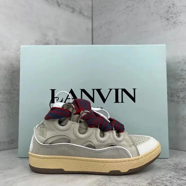Lanvin Sneakers Curb with Oversized Patterned Laces product detail image 13
