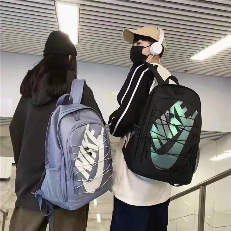 Nike Heritage Backpack Pink Gold Logo Casual Backpack - 14