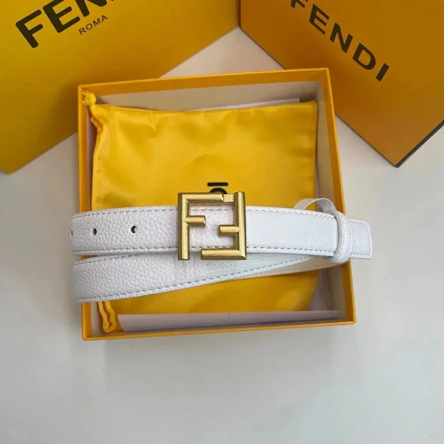 Fendi Belts FF Logo Buckle Belt with Jacquard Pattern product detail image 13