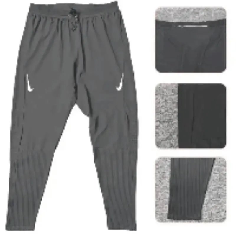 BS13- Track and Field Sports Speed Drying Pants Threaded Tights Breathable Zipper High Elasticity Sports Pants Training Reflective Running Pants WhatsApp+852 6874 0858