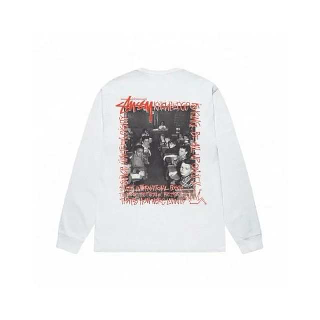 Stüssy T-Shirts Long-Sleeve Logo Print T-Shirt product detail image 16