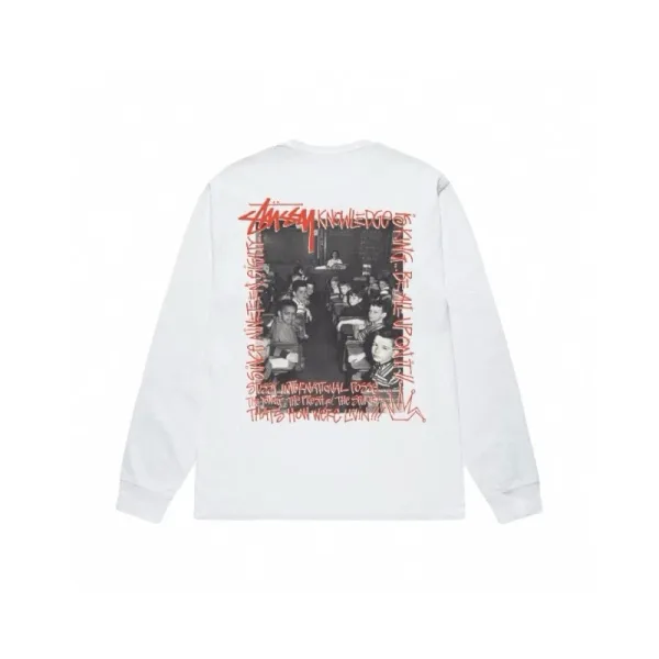 Stussy Classic Logo Long Sleeve T-Shirt Turquoise - 17