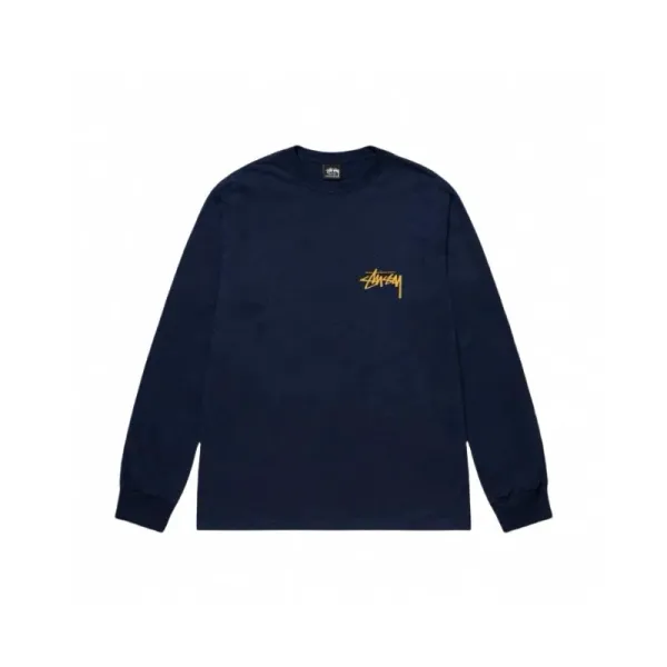 Stussy Classic Logo Long Sleeve T-Shirt Turquoise - 23