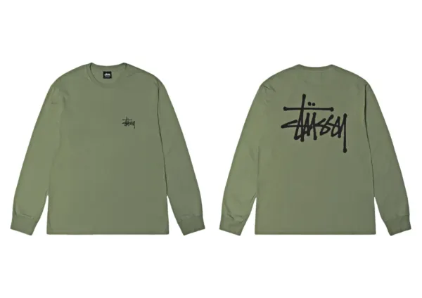 Stussy Classic Logo Long Sleeve T-Shirt Turquoise - 33