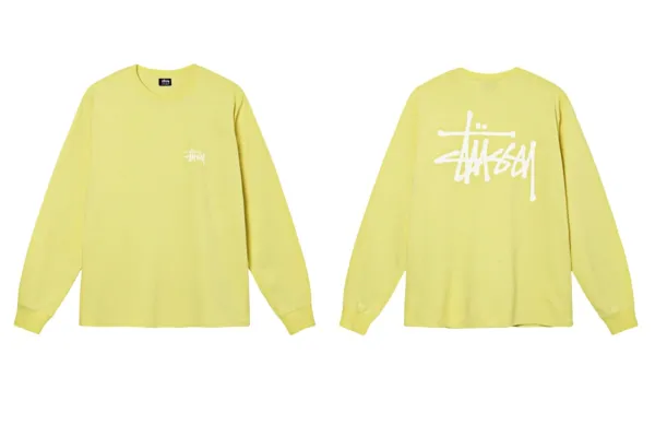Stussy Classic Logo Long Sleeve T-Shirt Turquoise - 40