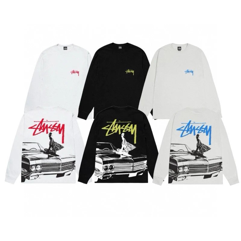 Stüssy T-Shirts Long-Sleeve Logo Print T-Shirt image 2