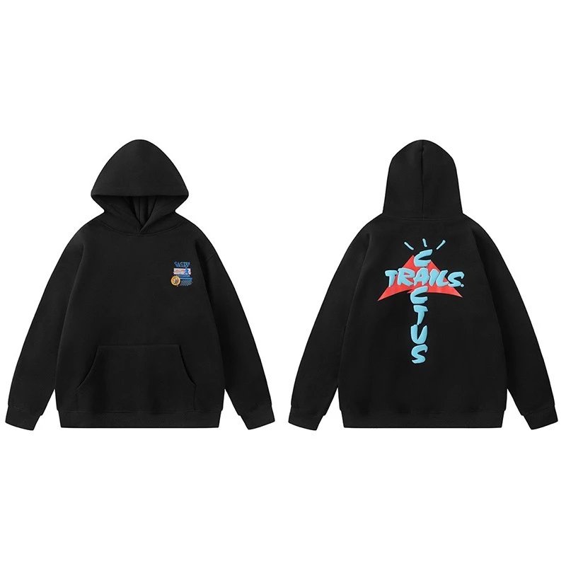 Cactus Jack Hoodies & Sweatshirts Graphic pullover — TS35 Black