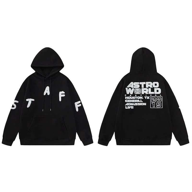 Cactus Jack Hoodies & Sweatshirts Graphic pullover — TS25 Black