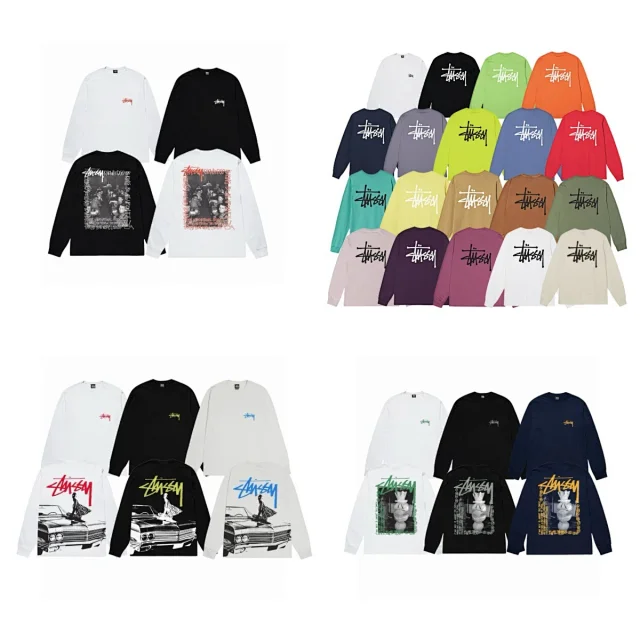 Stüssy T-Shirts Long-Sleeve Logo Print T-Shirt product detail image 2