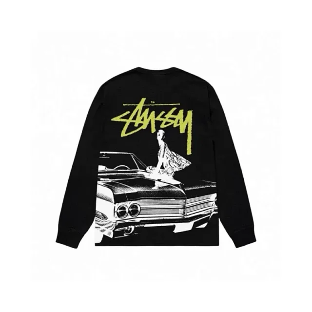 Stüssy T-Shirts Long-Sleeve Logo Print T-Shirt product detail image 8