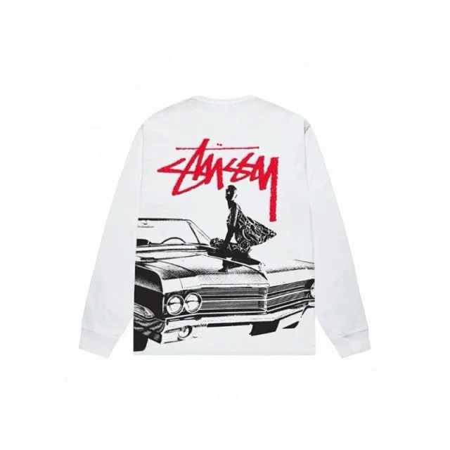 Stüssy T-Shirts Long-Sleeve Logo Print T-Shirt product detail image 10