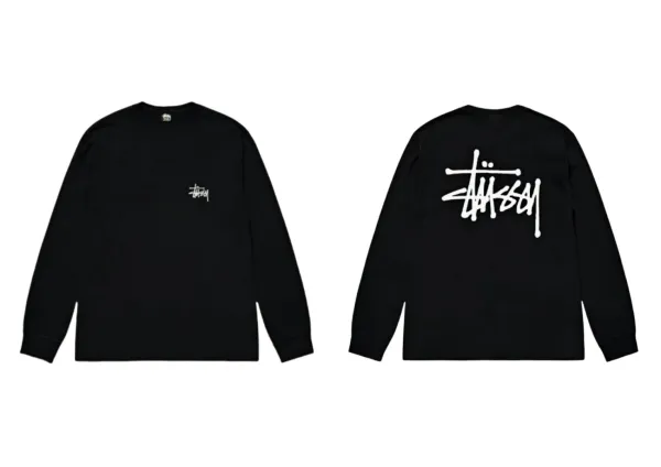 Stussy Classic Logo Long Sleeve T-Shirt Turquoise - 25