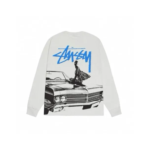 Stussy Classic Logo Long Sleeve T-Shirt Turquoise - 13