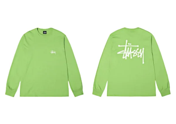 Stussy Classic Logo Long Sleeve T-Shirt Turquoise - 38