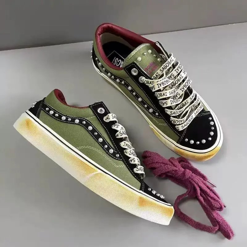 Vans Casual Shoes Old Skool Low-Top — OTW green