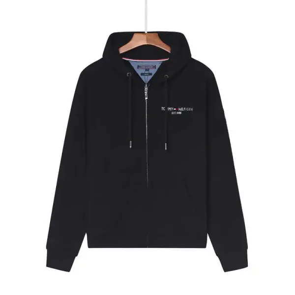Tommy Hilfiger Classic Logo Hoodie Black - 7