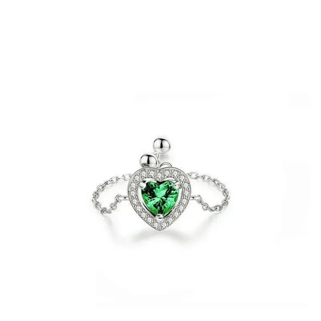 Unbranded Jewelry Heart-shaped crystal pendant necklace product detail image 7