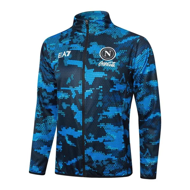 CBF x Artist Collaboration Christ the Redeemer Graphic Track Jacket Blue Outerwear - 5