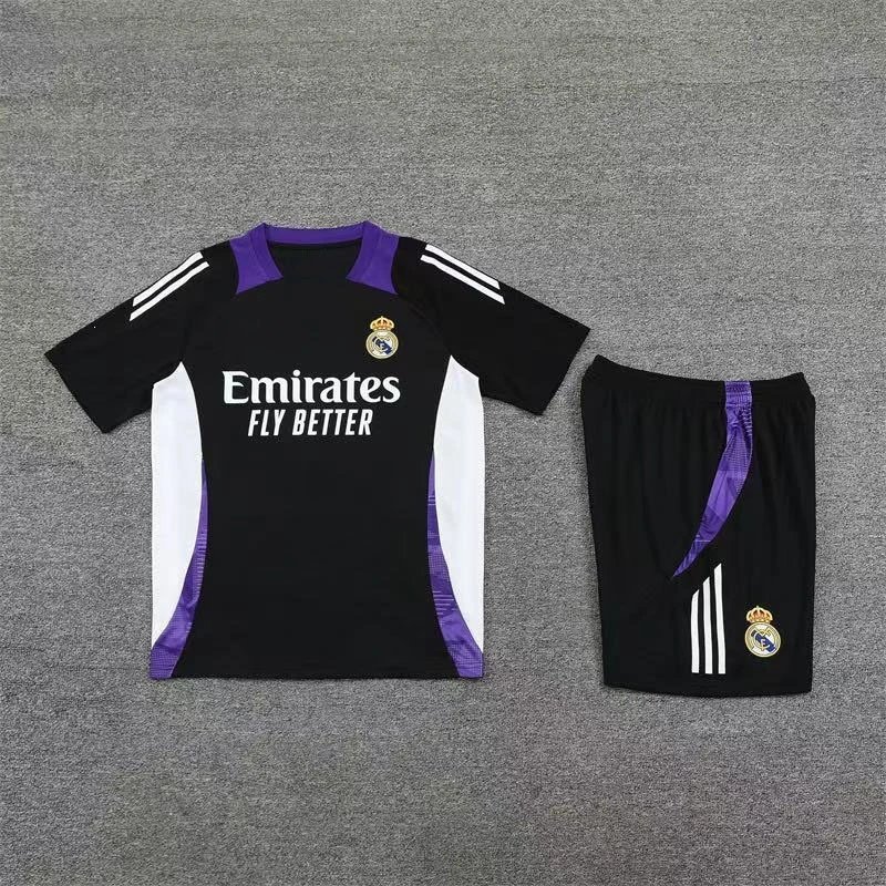 Nike Football Jerseys Jersey and Shorts Set — 2425 Real Madrid black with white (with original tag)