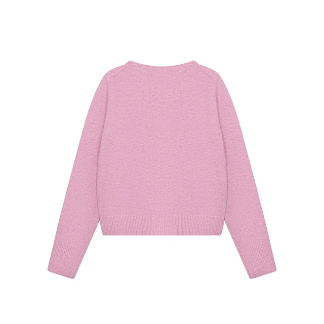 Mardi Mercredi Knitwear Daisy-Embroidered V-Neck Cardigan product detail image 3