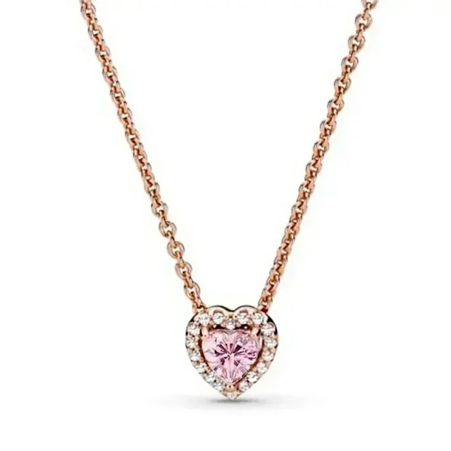 Unbranded Jewelry Heart-shaped crystal pendant necklace product detail image 6