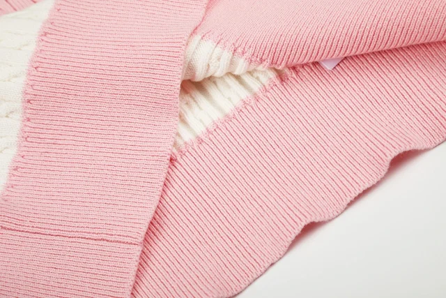 Polo Ralph Lauren Matching Sets Striped cable-knit short-sleeve top and pleated skirt set product detail image 11