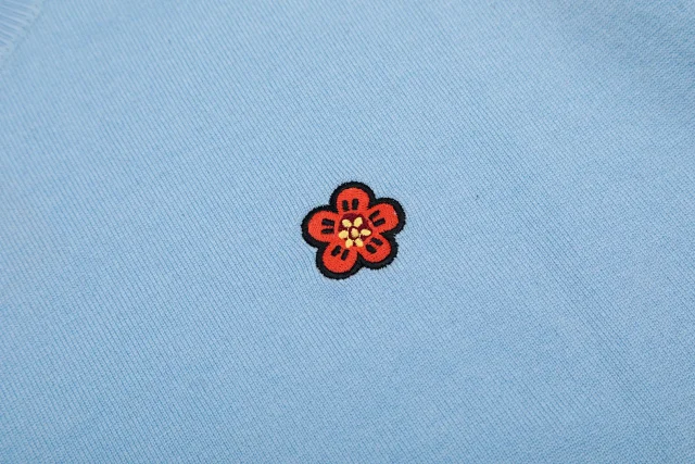 Kenzo Knitwear Short-Sleeve Knit Top with Flower Embroidery product detail image 14