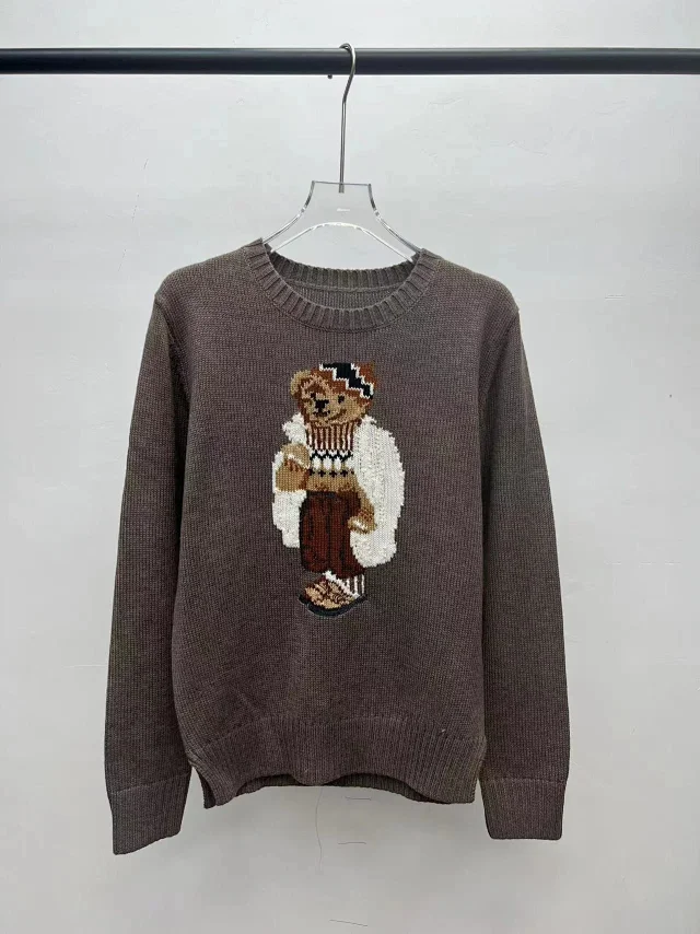 Polo Ralph Lauren Knitwear Crewneck knit sweater with bear or flag motif product detail image 57
