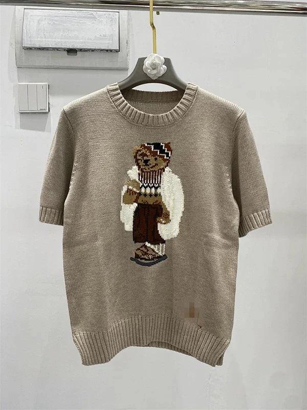 Polo Ralph Lauren Knitwear Crewneck knit sweater with bear or flag motif product detail image 10