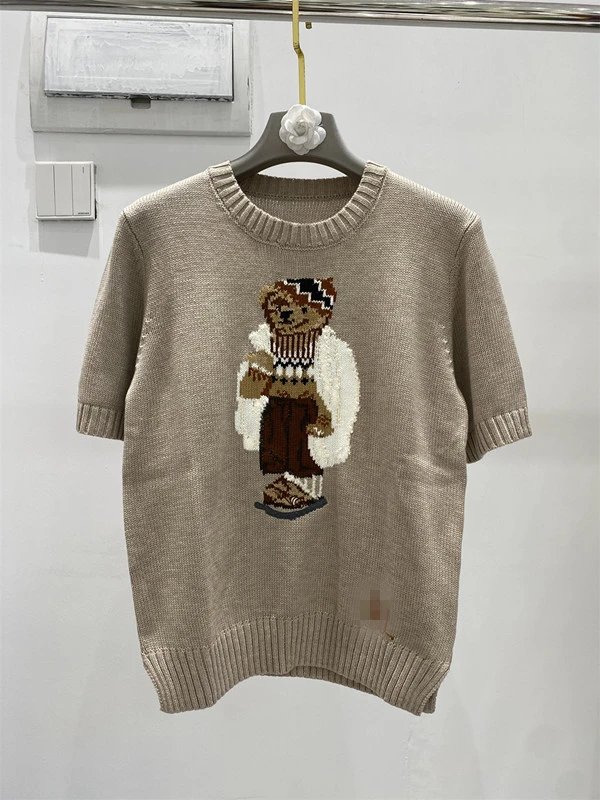 Short-Sleeve Light-Colored Bear