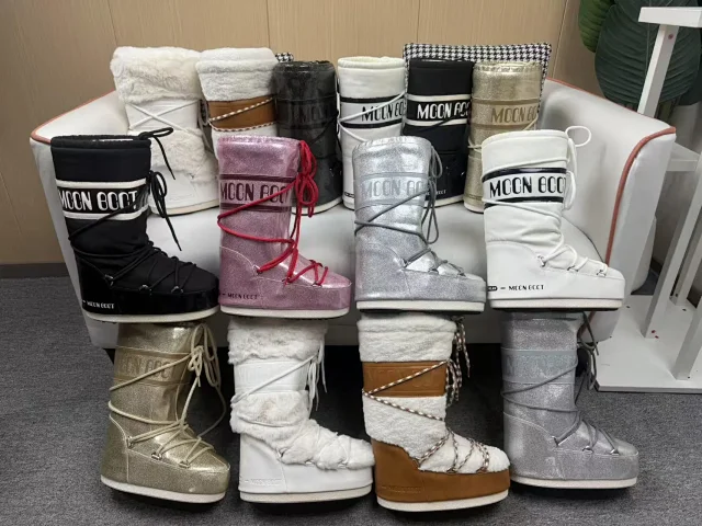 Unbranded Boots Lace-Up Platform Snow with Faux-Fur Trim product detail image 3