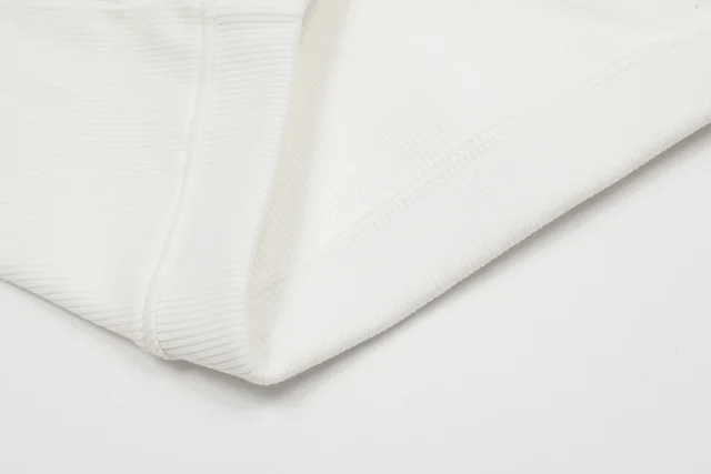 Loewe Knitwear Ribbed Cropped Tank Top with Anagram Embroidery product detail image 9