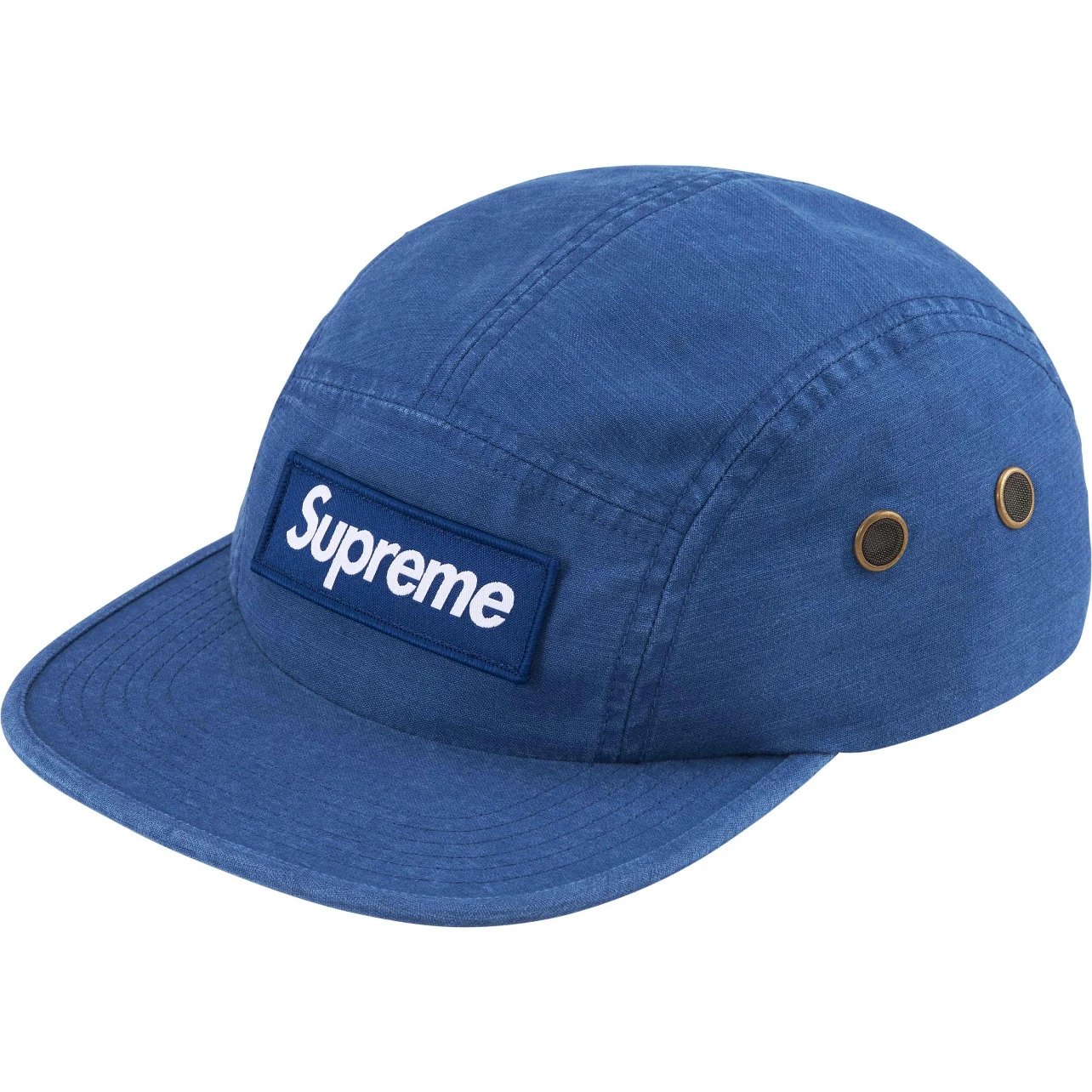 Supreme Hats Five-Panel Camp Cap — H032 blue