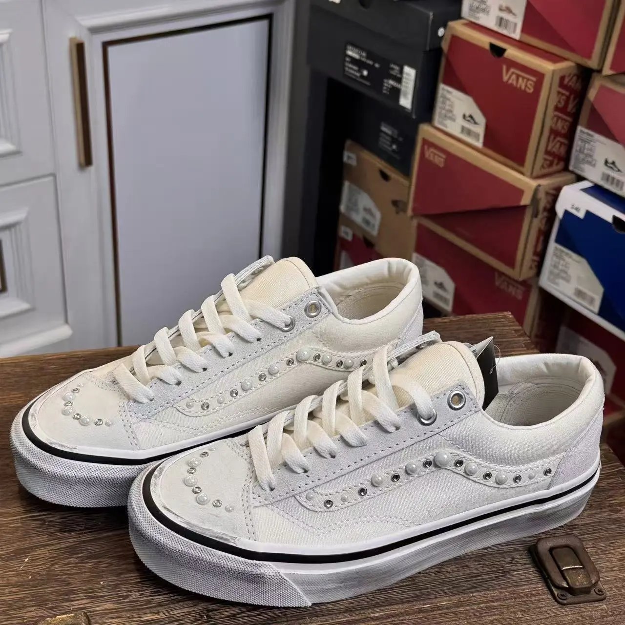 Vans Casual Shoes Old Skool Low-Top — OTW white