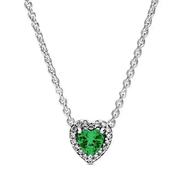 Unbranded Jewelry Heart-shaped crystal pendant necklace product detail image 5