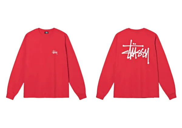 Stussy Classic Logo Long Sleeve T-Shirt Turquoise - 30