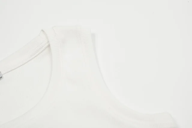 Loewe Knitwear Ribbed Cropped Tank Top with Anagram Embroidery product detail image 7