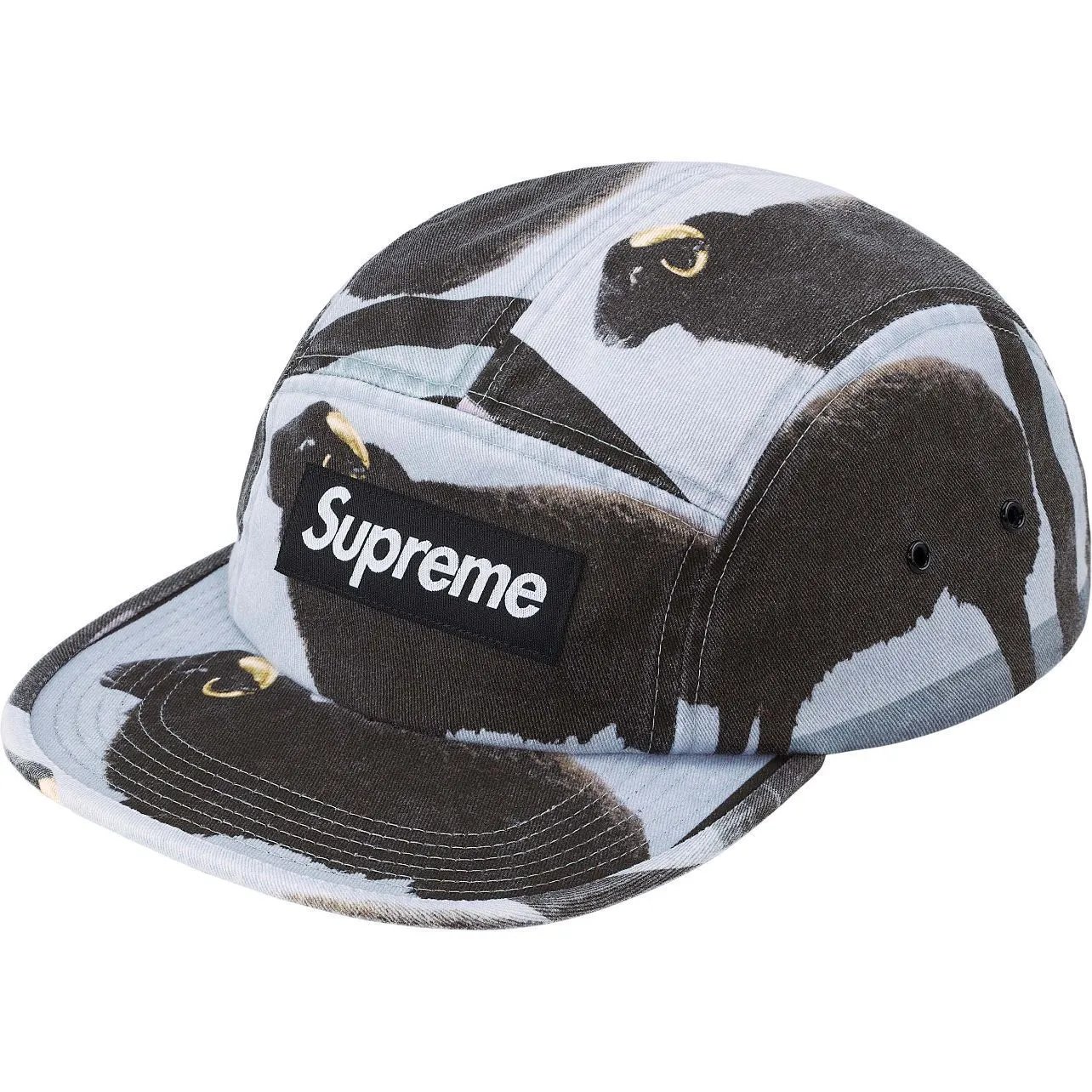 Supreme Hats Five-Panel Camp Cap — H030 Black