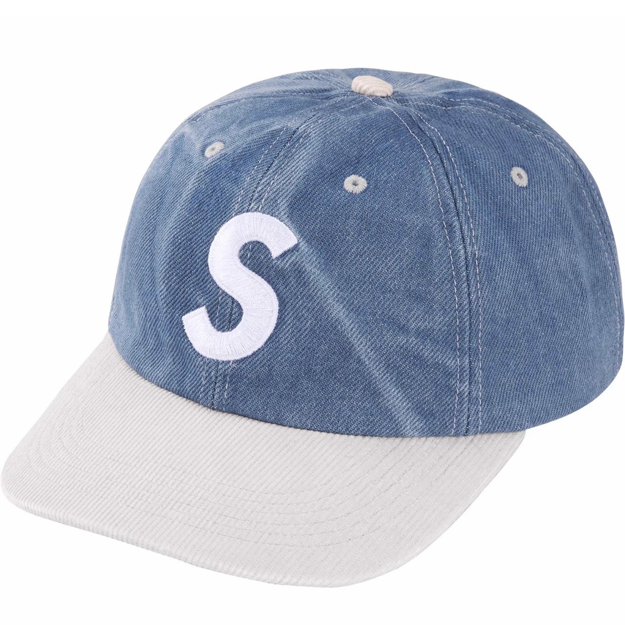 Supreme Hats Five-Panel Camp Cap — H022 blue