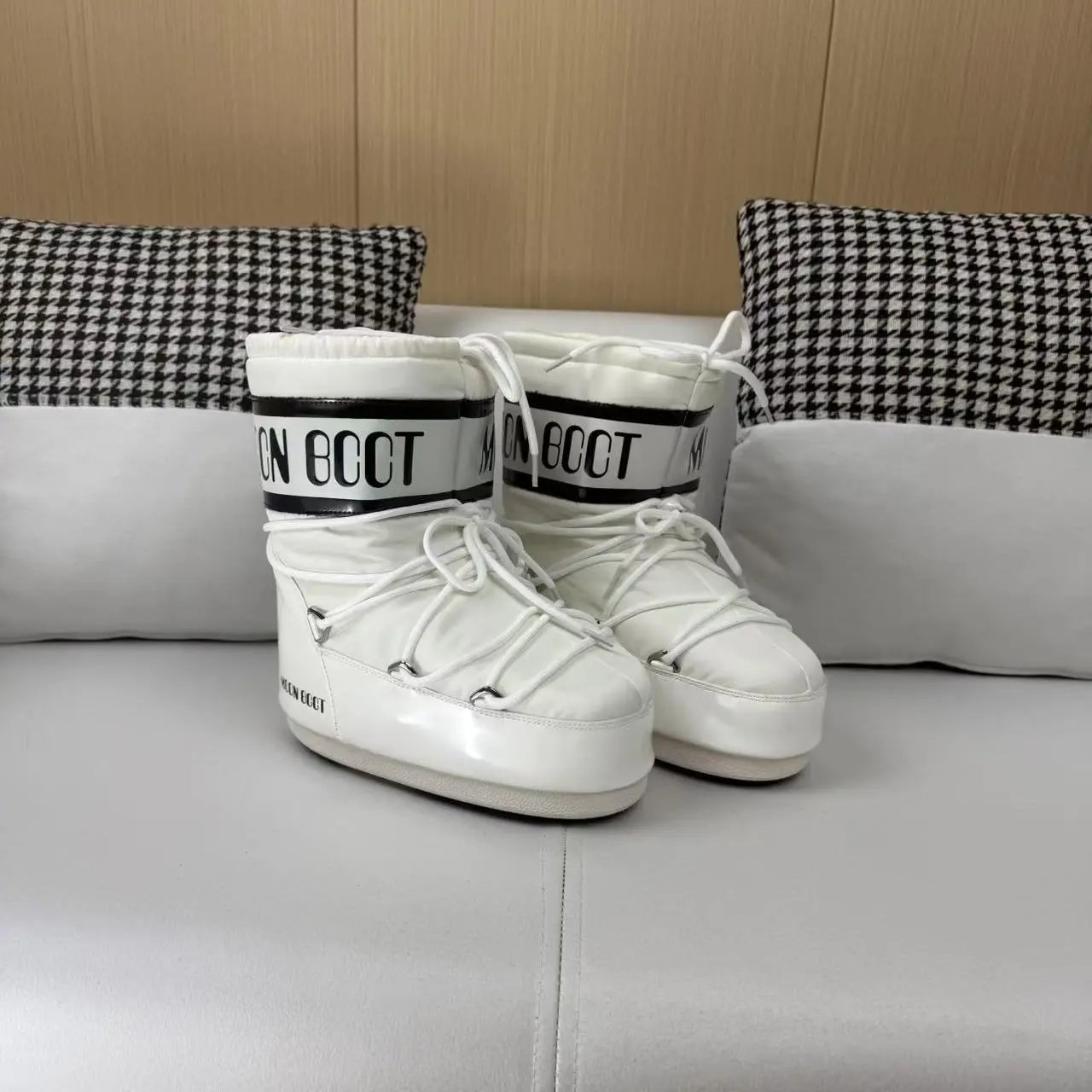 Unbranded Boots Lace-Up Platform Snow with Faux-Fur Trim image 4