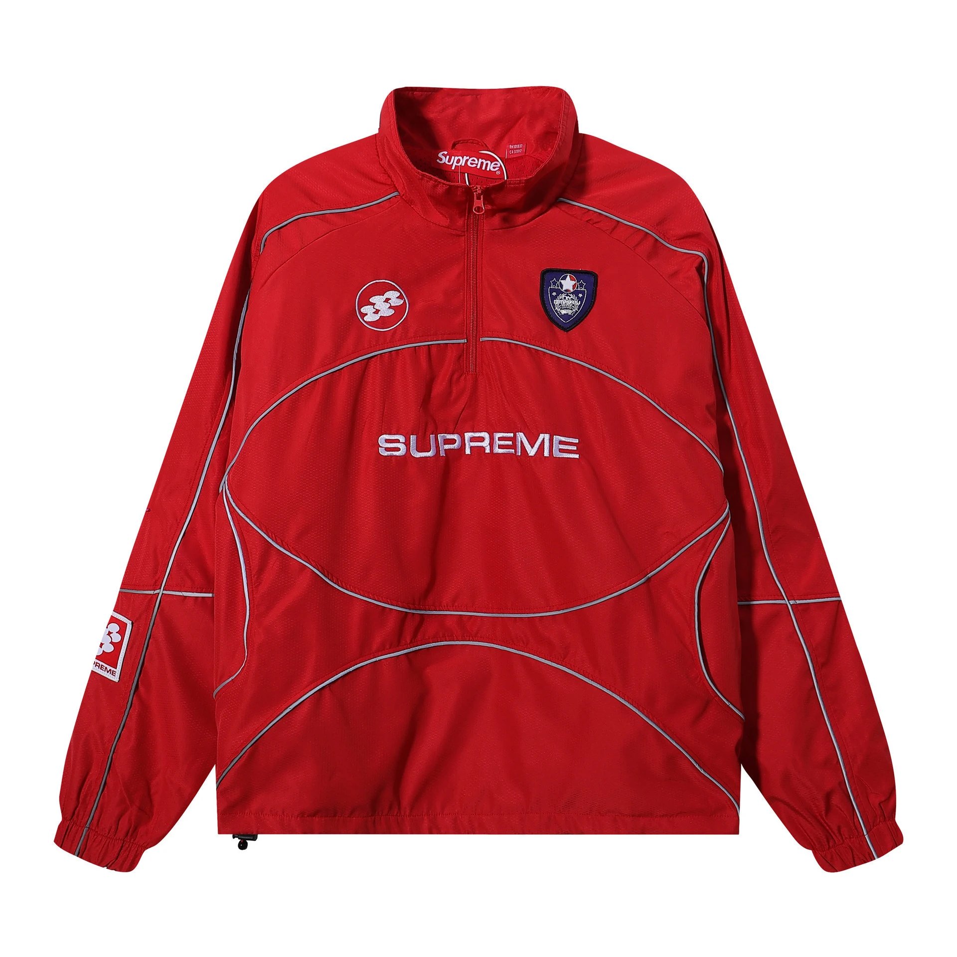 Supreme Jackets Ducati Racing Zip-Up Jacket — E2605 red reflective