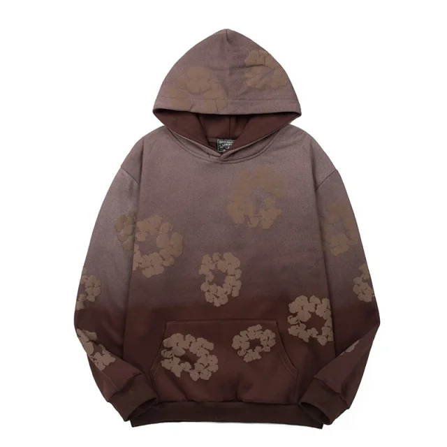 Unbranded Matching Sets Hoodie and jogger set with floral motifs product detail image 9